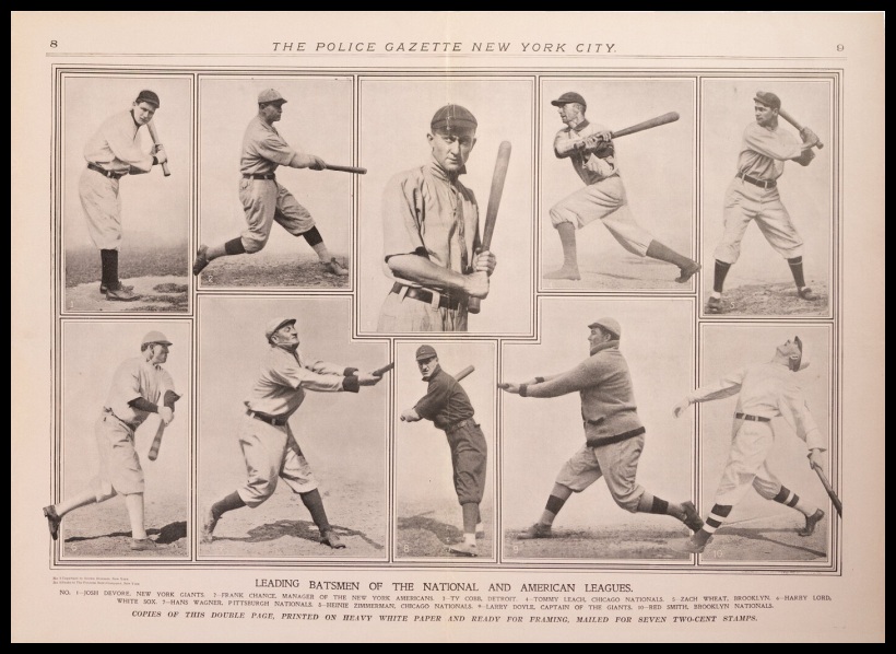 1910PGS Leading Batsmen of the National and American Leagues